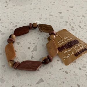 NWT Handmade Exotic Wood Bracelet